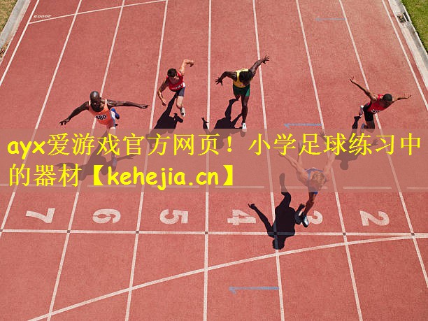小学足球练习中的器材